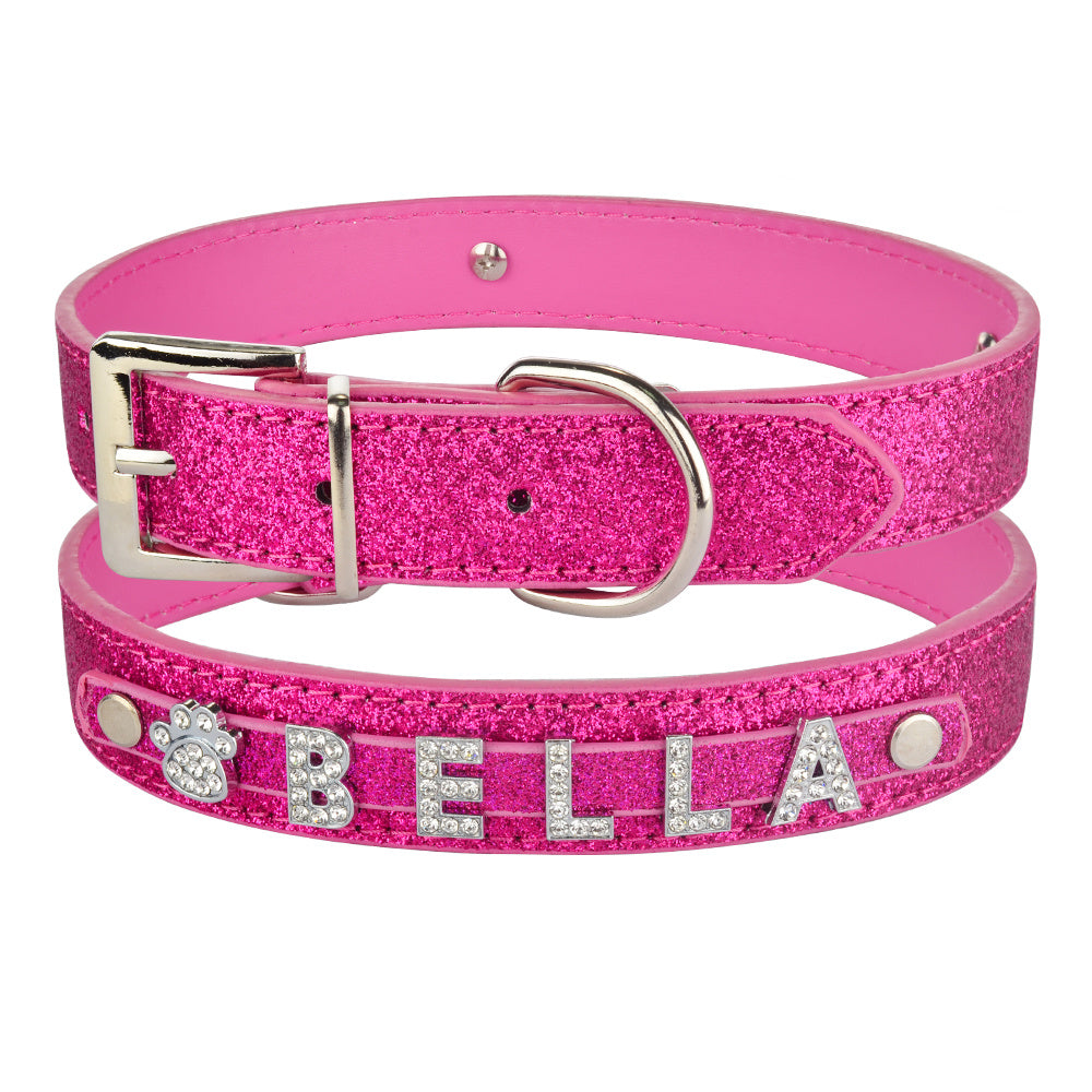 DIY Alphabet Dog Name Pet Collar Wear Accessories